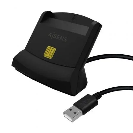 Aisens Lector de Tarjeta Inteligente DNI ASCR-SN05-BK Negro Aisens Lector de Tarjeta Inteligente DNI ASCR-SN05-BK Negro